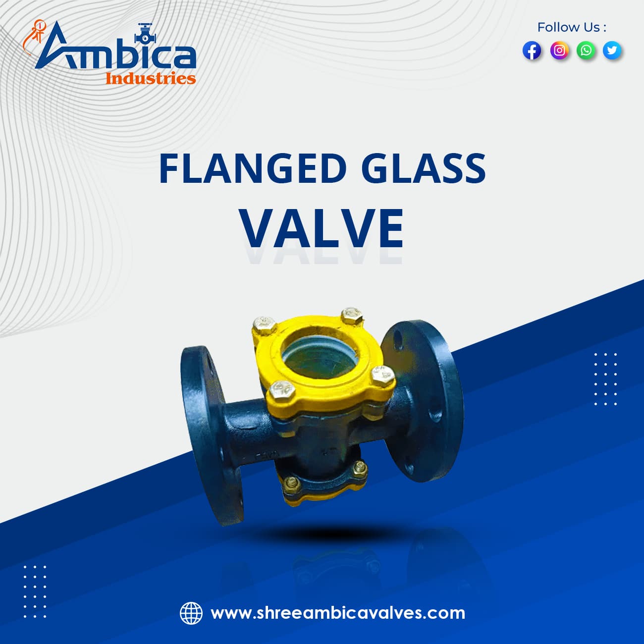 Flanged Glass Valve Supplier in Ahmedabad